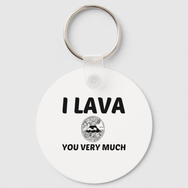 I lava you very much key ring (Front)