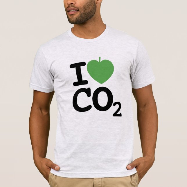 I Leaf CO2 - Carbon Dioxide Love Gardener Men's T-Shirt (Front)