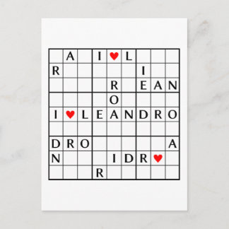 I♥LEANDRO POSTCARD