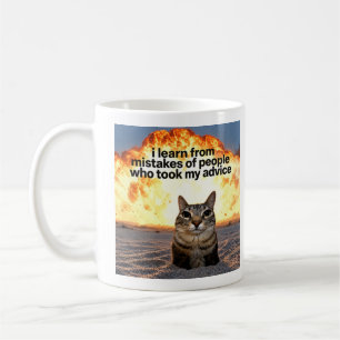 I Learn From People Who Took My Advice Funny Cat Coffee Mug