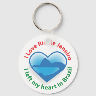 I Left My Heart in Brazil - I Love Rio de Janeiro Key Ring