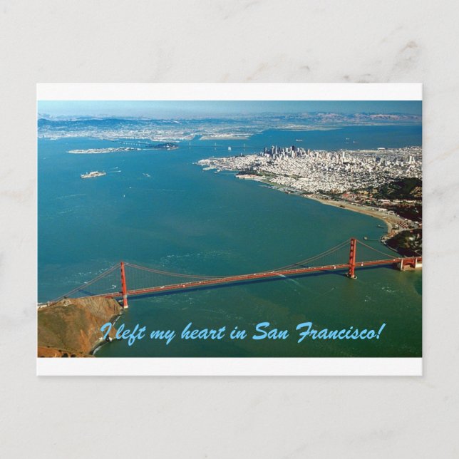 I left my heart in San Francisco Postcard (Front)