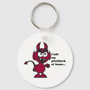 I left my pitchfork at home!! key ring