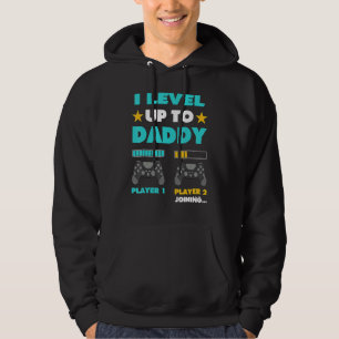 I Level Up To Daddy Video Game Fathers Day Hoodie