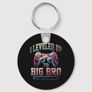 I Leveled Up To Big Bro Funny Gamer Big Brother  Key Ring