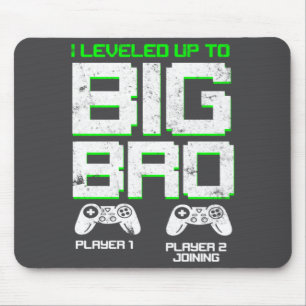 I Leveled Up To Big Bro Kids Gamer New Brother Mouse Pad
