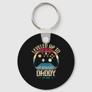 I Leveled Up To Daddy Est. 2026 Dad Level Unlocked Key Ring