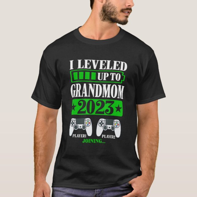 I Leveled Up To Grandmom 2024 Promoted To Level Un T-Shirt (Front)