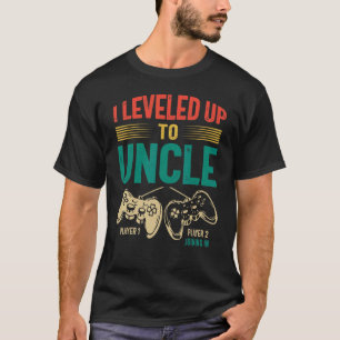 I Leveled Up To Uncle 2023 New Uncle Gamer Promote T-Shirt
