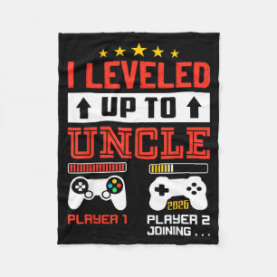 I Leveled Up To Uncle 2026 I'm Going To Be Uncle 2 Fleece Blanket