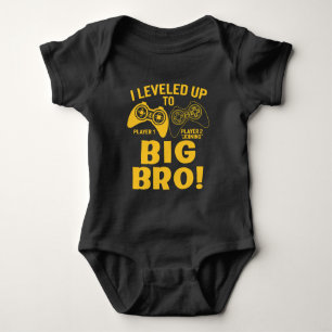 I Levelled Up To Big Bro Baby Bodysuit