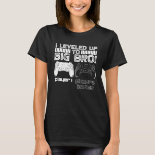 I Levelled Up To Big Bro Gamer New Brother Cute T-Shirt