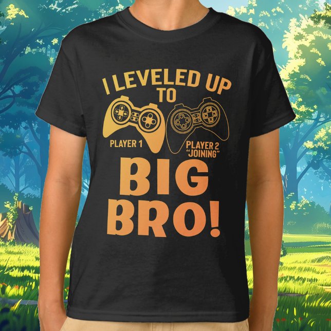 I Levelled Up To Big Bro T-Shirt (I Leveled Up To Big Bro T-Shirt for Gamers)