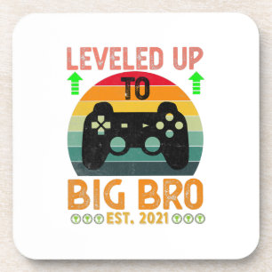 I Levelled Up To Big Brother 2021 Gamer Gift Coaster