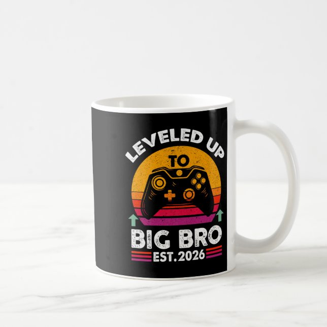I Levelled Up To Big Brother 2026 Funny Big Bro An Coffee Mug (Right)