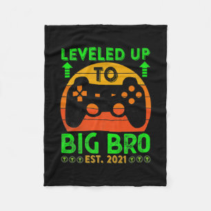 I Levelled Up To Big Brother Est2021 Promoted Fleece Blanket