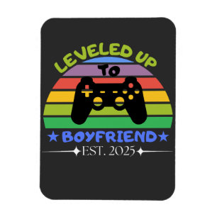 I Levelled Up To Boyfriend Funny Gamer Est. 2025 Magnet