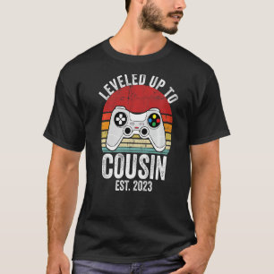 I Levelled Up To Cousin 2023 Level Unlocked New Co T-Shirt
