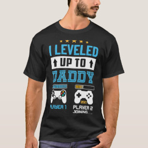 I Levelled Up To Daddy 2021 Soon To Be Dad 2022 T-Shirt