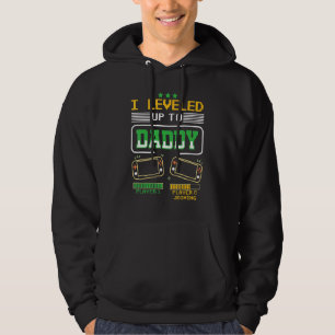 I Levelled Up To Daddy 2023 Gamer  Soon To Be Dad  Hoodie