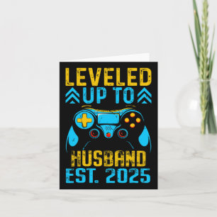 I Levelled Up To Husband Est 2025 Just Married Bac Card