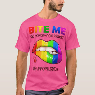 I Licked It So It's Mine - LGBTQ Lips Rainbow LGBT T-Shirt