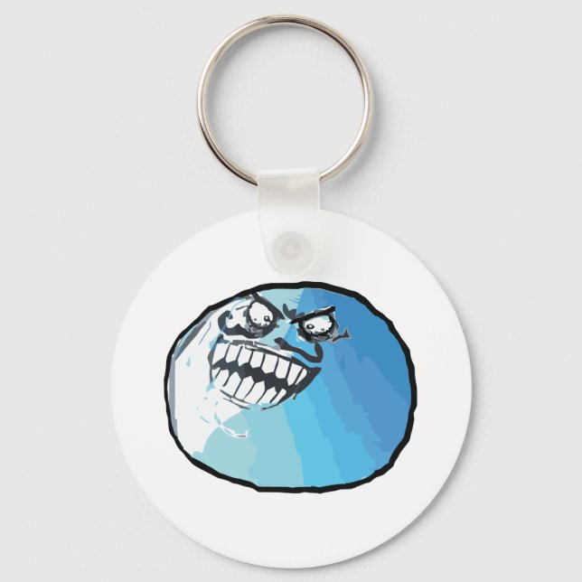 I Lied Rage Face Meme Key Ring (Front)