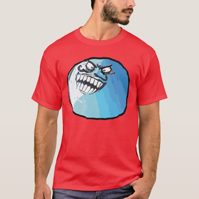 I Lied Rage Face Meme T-Shirt (Front)