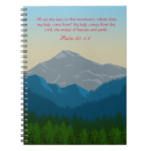  I lift up My Eyes to the Mountains Notebook