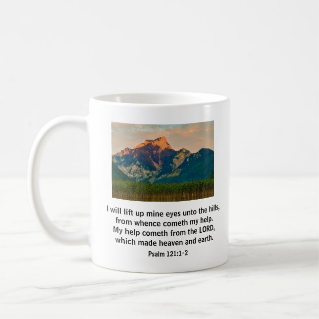 I Lift Up My Eyes Unto the Hills Mug (Left)