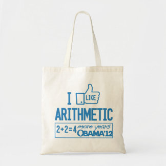 I Like Arithmetic - Pro-Obama Tote Bag