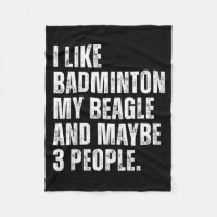 I Like Badminton Lover Beagle Dog Owner Funny Quot