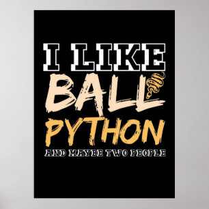 I Like Ball Python And Maybe Two People Poster