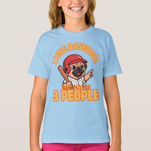 I like baseball  T-Shirt (Front)