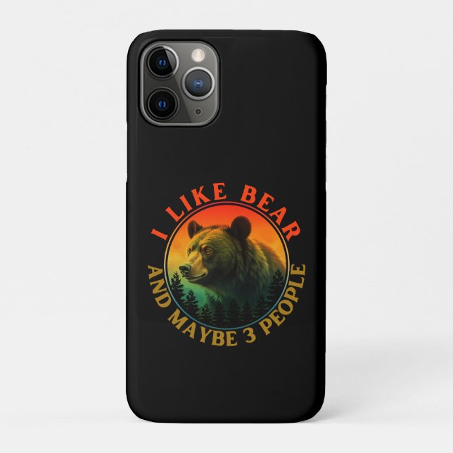 I like bear and maybe 3 people Case-Mate iPhone case (Back)