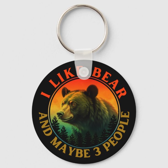 I like bear and maybe 3 people key ring (Front)