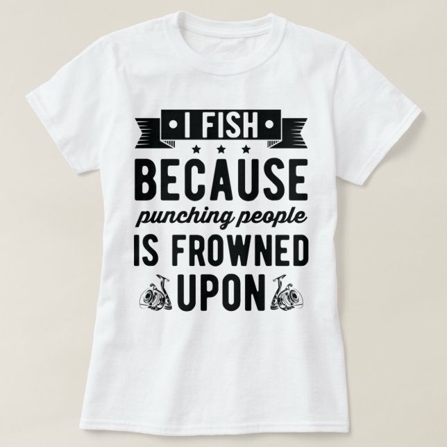 I like beer and fishing and maybe 3 people T-Shirt (Design Front)