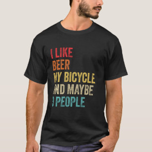 I Like Beer My Bicycle & Maybe 3 People Cycling Sp T-Shirt