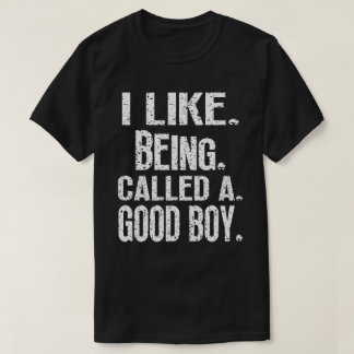 I Like Being Called A Good Boy Funny Expression T-Shirt