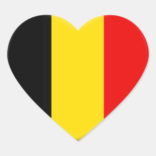 I like Belgium Heart Sticker