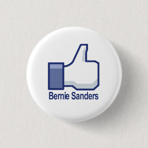 I Like Bernie Sanders Thumbs up 3 Cm Round Badge