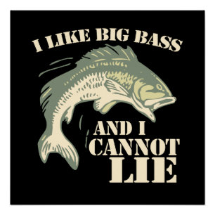 I like big bass and I cannot lie Poster
