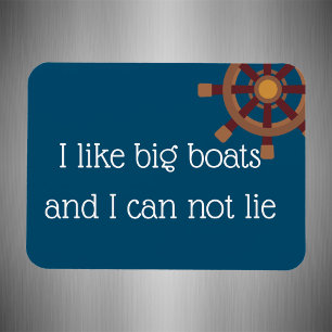 I Like Big Boats Stateroom Funny Cruise Door Magnet