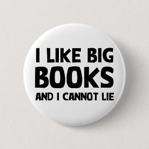 I Like Big Books 6 Cm Round Badge