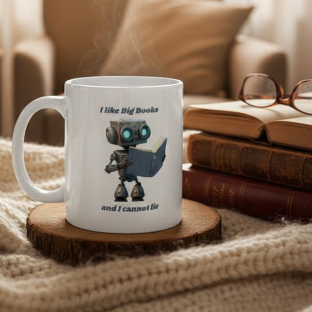 I Like Big Books and I Cannot Lie Coffee Mug (Creator Uploaded)