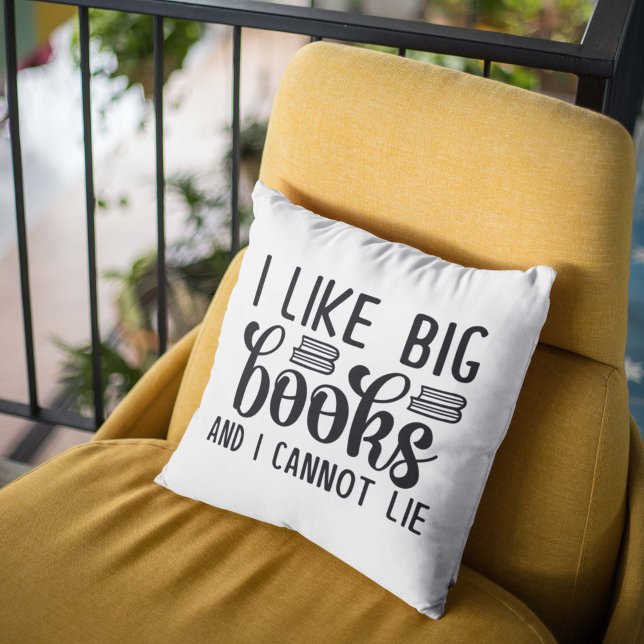 I Like Big Books And I Cannot Lie Cushion (Creator Uploaded)