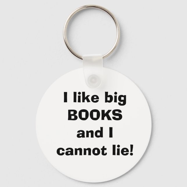 I like big books key chain (Front)