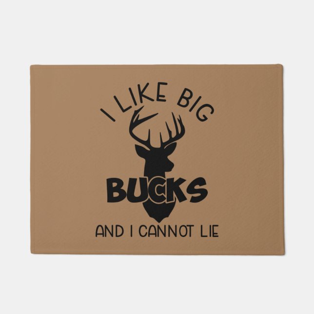 I Like Big Bucks & I Cannot Lie Doormat (Front)