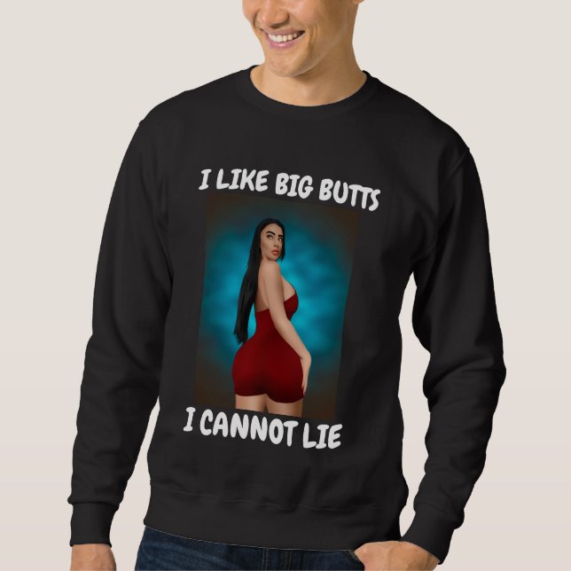  I LIKE BIG BUTTS funny retro T-Shirts (Front)