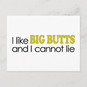 I Like Big Butts Postcard